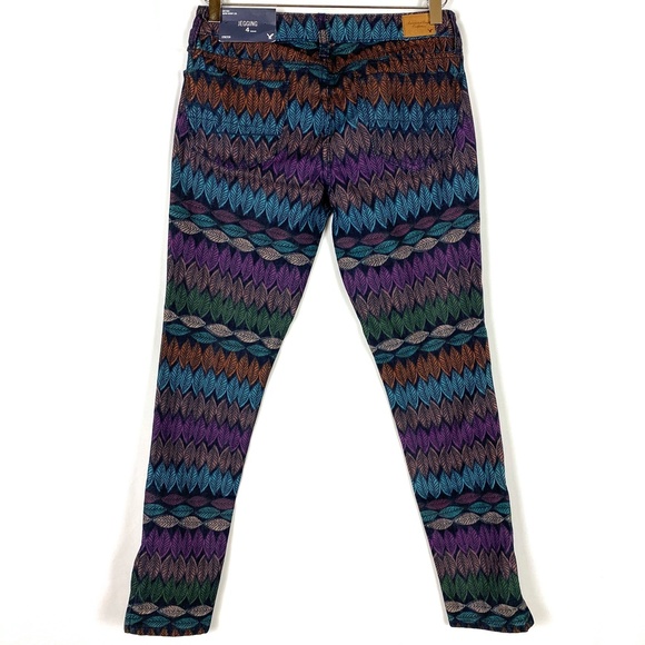 AEO Pants Leaf Print Ankle Multi Skinny Jegging 4 - Picture 7 of 7